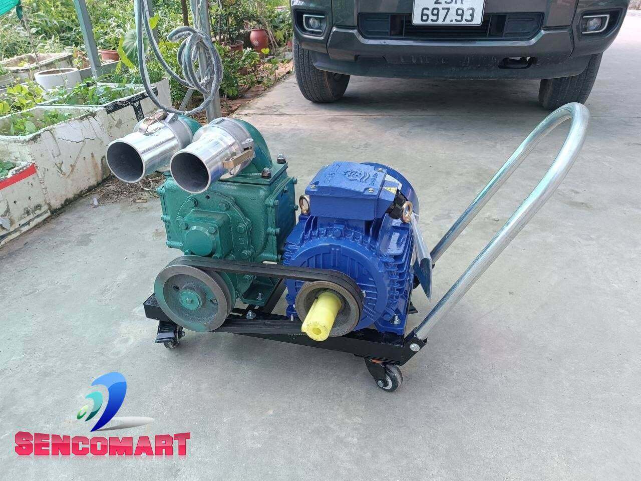 Máy Hút Phân Heo Họng 75 Tốc Chậm Chống Tắc Họng Hiệu Quả
