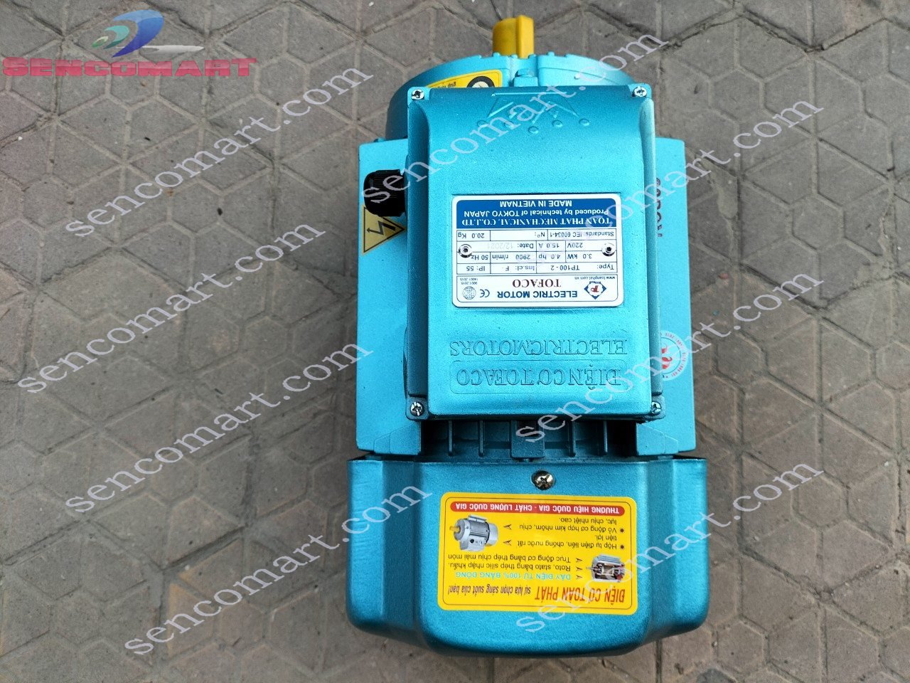 Động cơ- Motor điện cơ TOFACO Toàn Phát 3kw (4HP) Tốc nhanh 2900 vòng/phut