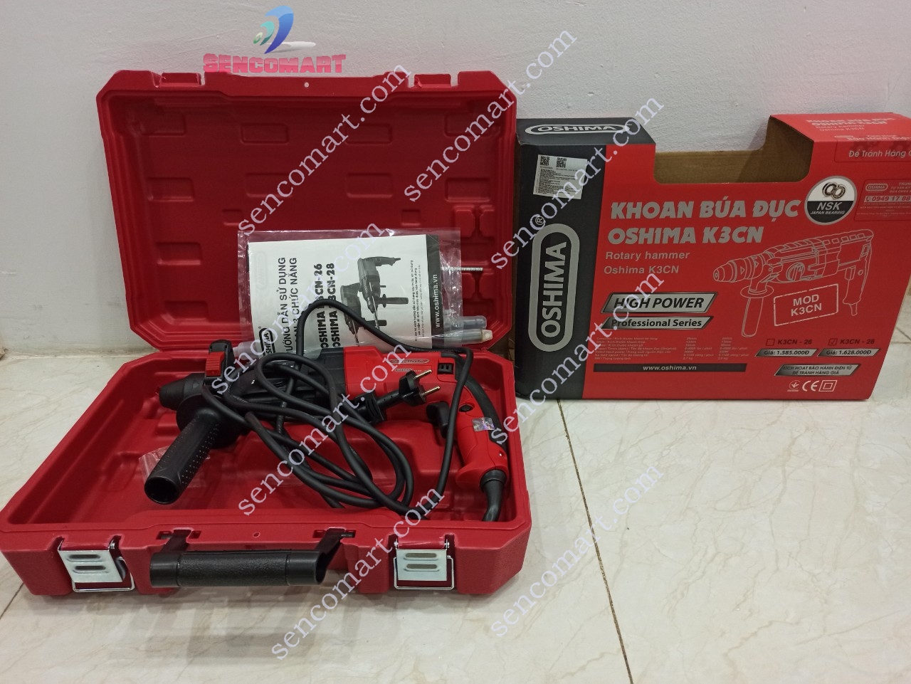 Máy khoan đục bê tông 3 chức năng Oshima