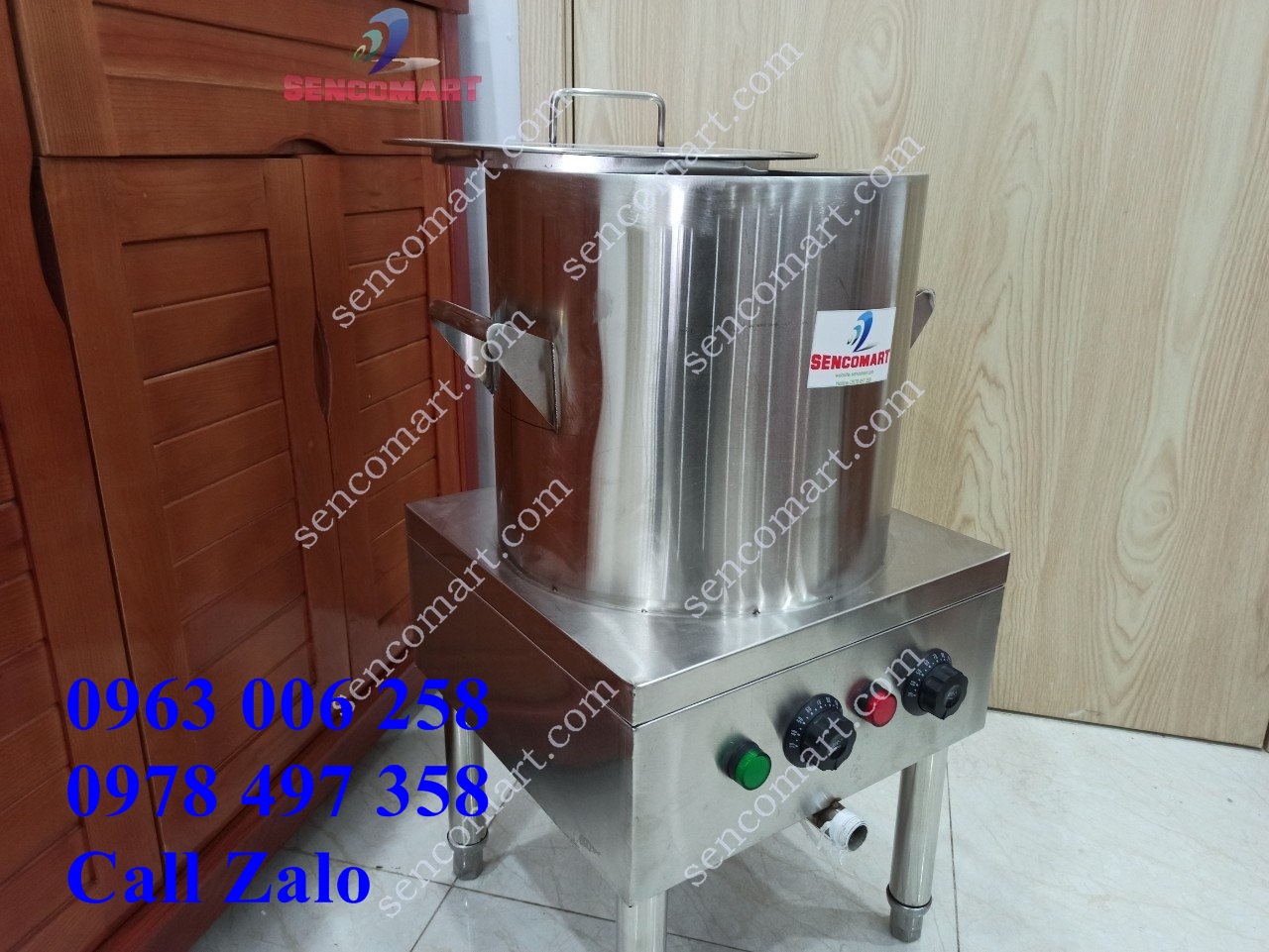 Nồi Nấu Phở 40L inox, Nồi Nấu Nước Lèo Hàng Việt Nam Cao Cấp