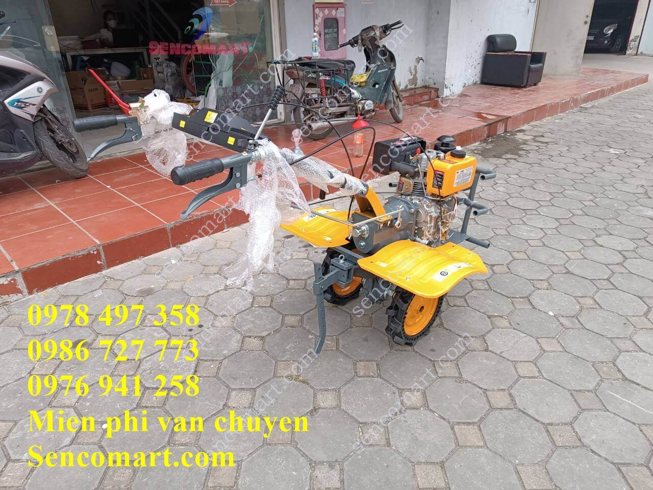 Máy xới đất chạy dầu đầu nổ 178 cực khỏe thương hiệu Taro