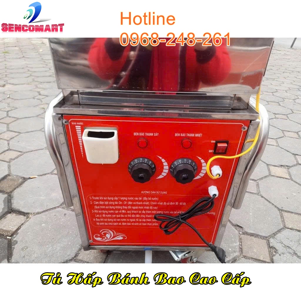 TỦ HẤP BÁNH BAO DI ĐỘNG CÓ CHỨC NĂNG SẤY MỚI 2026