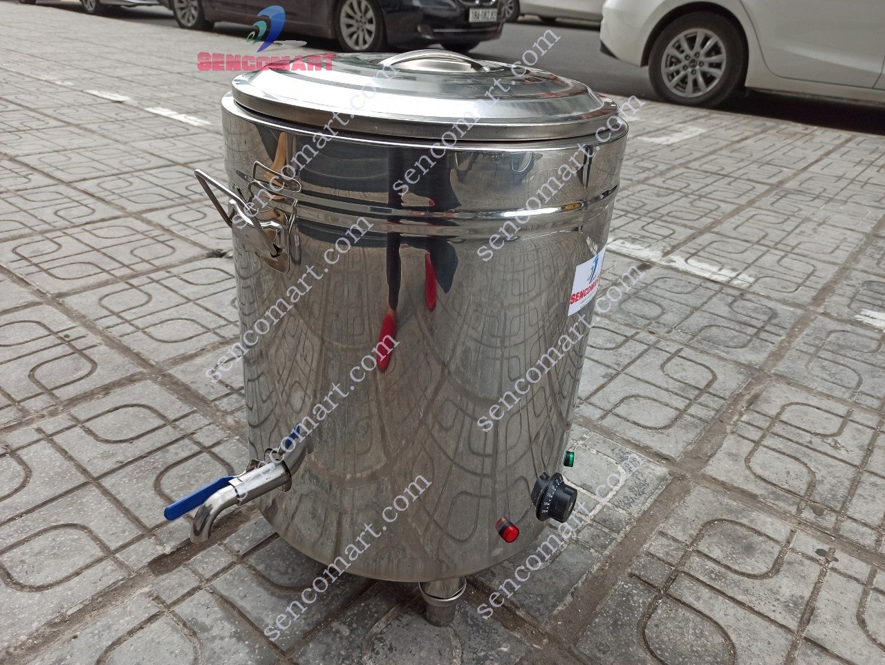 Nồi nấu nước lèo, nấu phở, bánh chưng 40 Lít bằng mâm nhiệt nhập khẩu