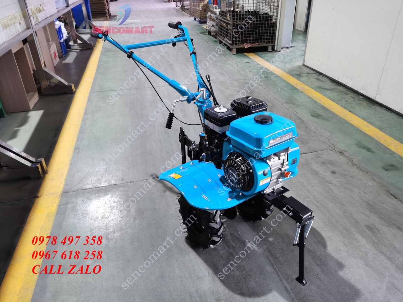 Máy lên luống tạo rãnh Benley 860 đời mới- Máy Xới Đất Chạy Xăng 7HP Benly 860