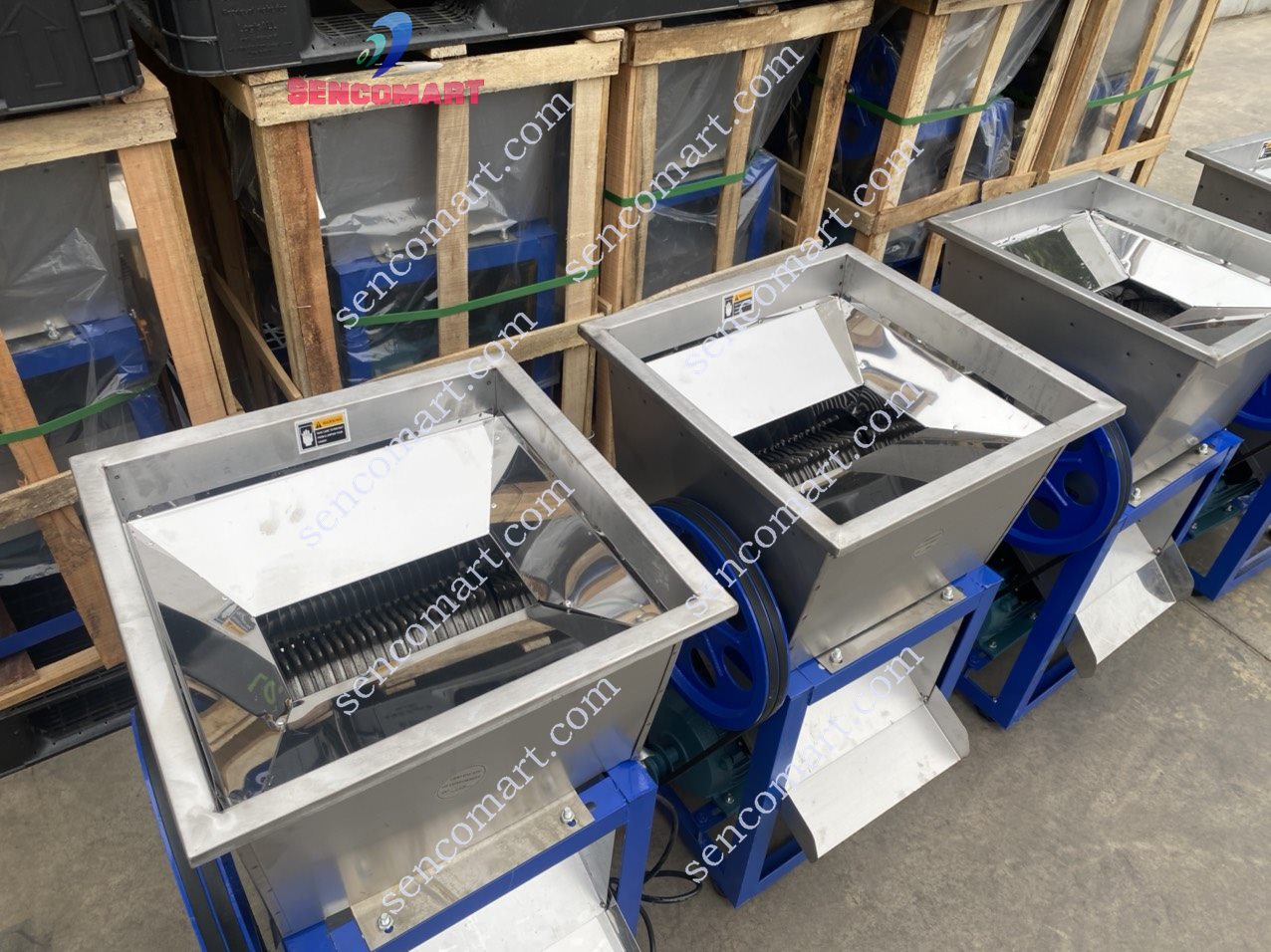 Máy cắt cá tạp, máy thái cá mồi làm thức ăn cho thủy hải sản chưa bao gồm motor