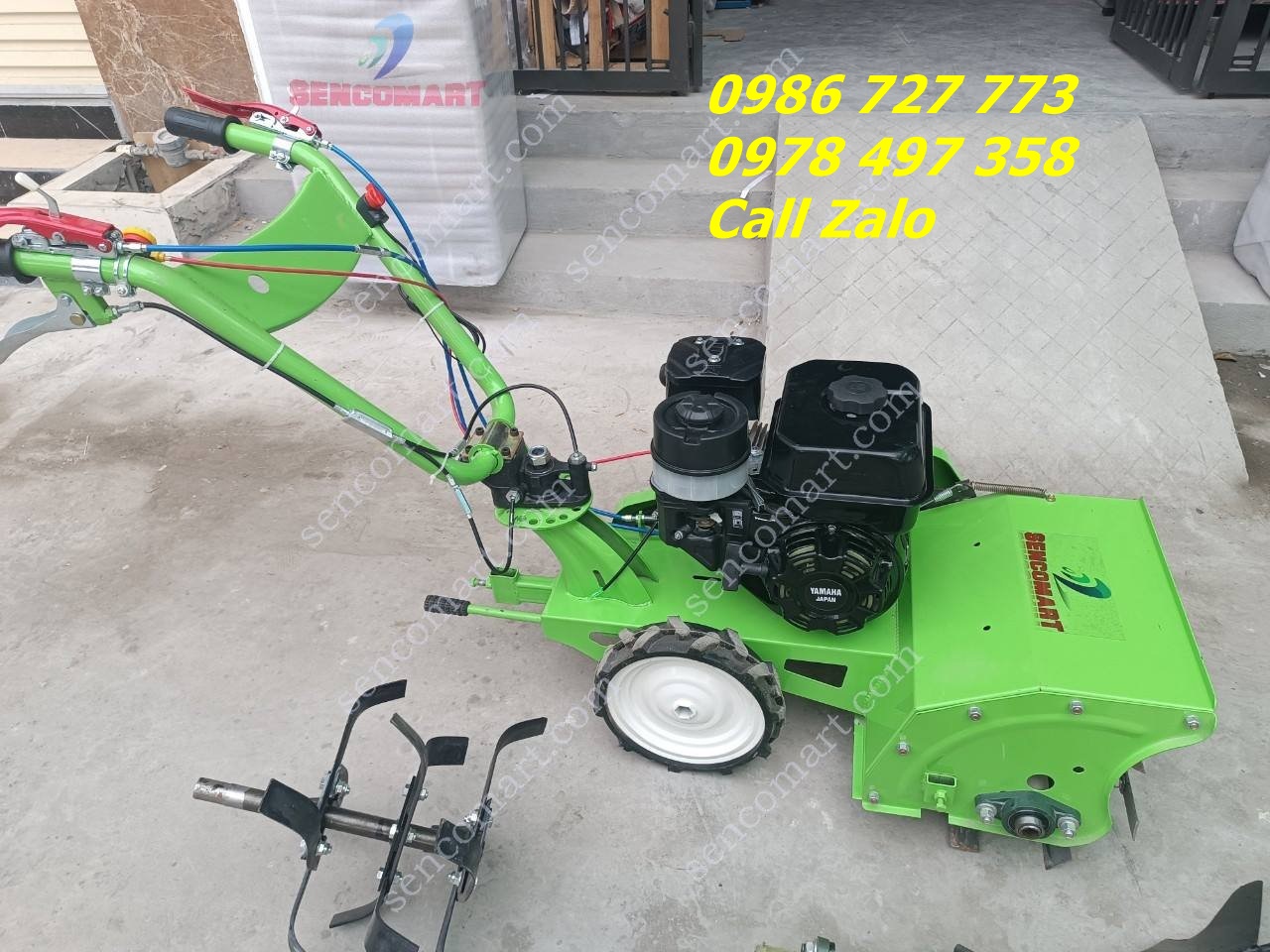 Máy cắt cỏ bằng trục băm chạy dầu hàm cắt 46cm Yamaha 7HP