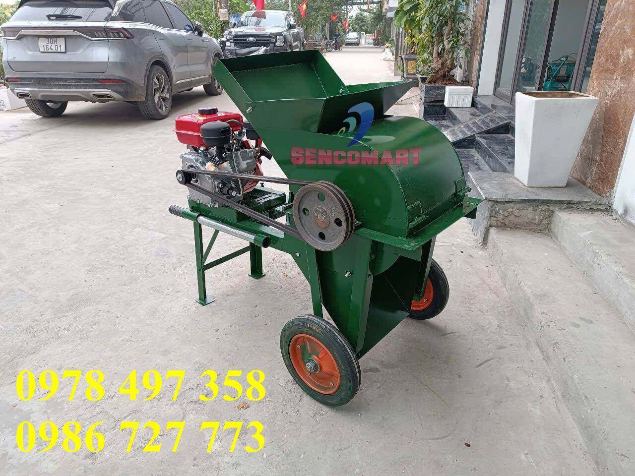 Máy nghiền đất sử dụng động cơ dầu diesel