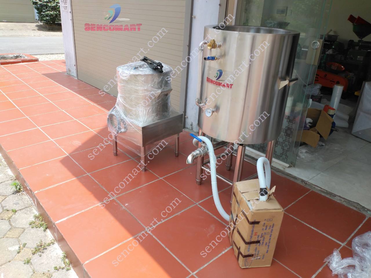 Nồi nấu đậu hũ chạy điện 80 lít