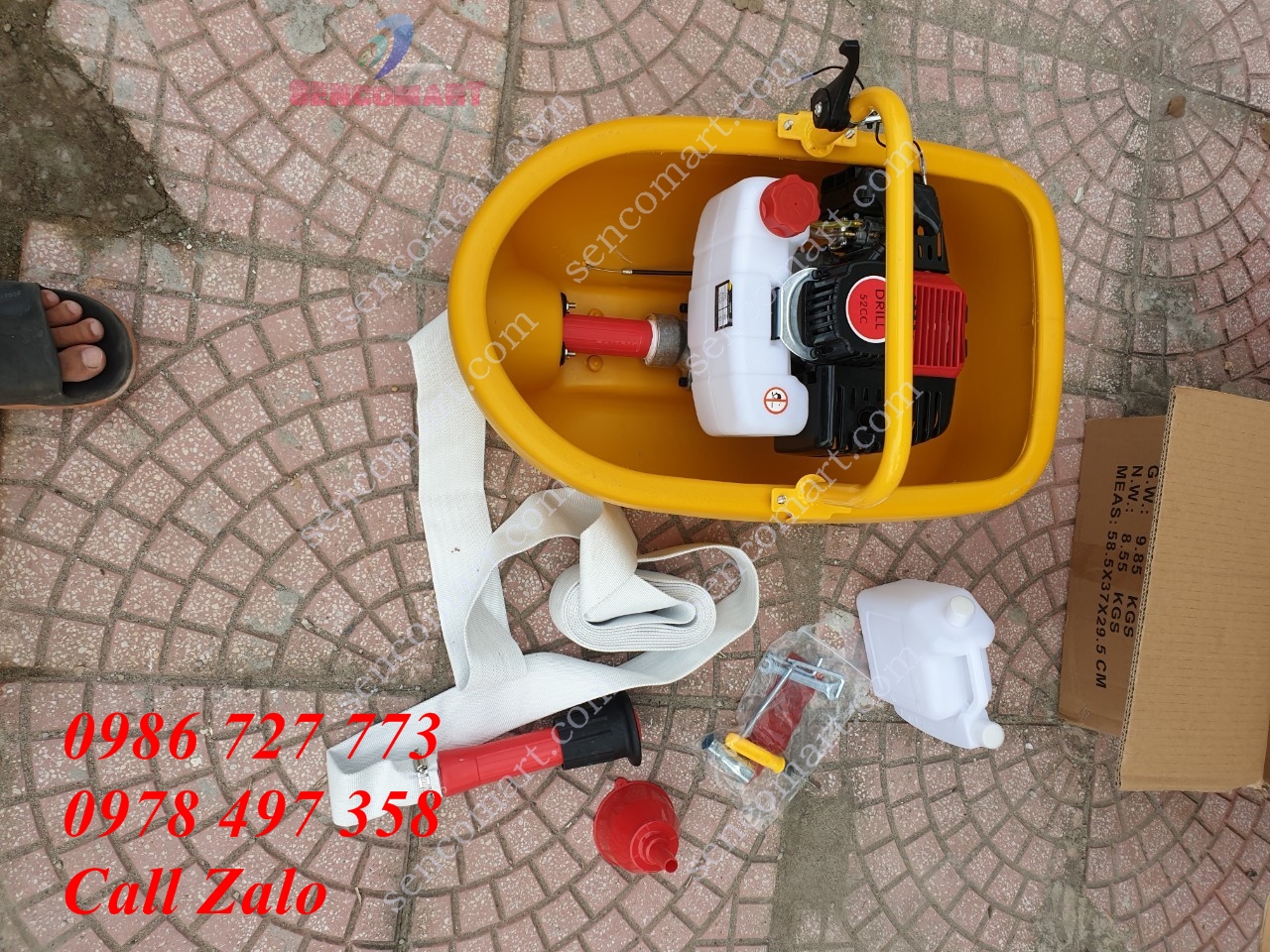 Máy bơm thuyền thả nổi dây dài 9 mét Drill mới nhất 2020