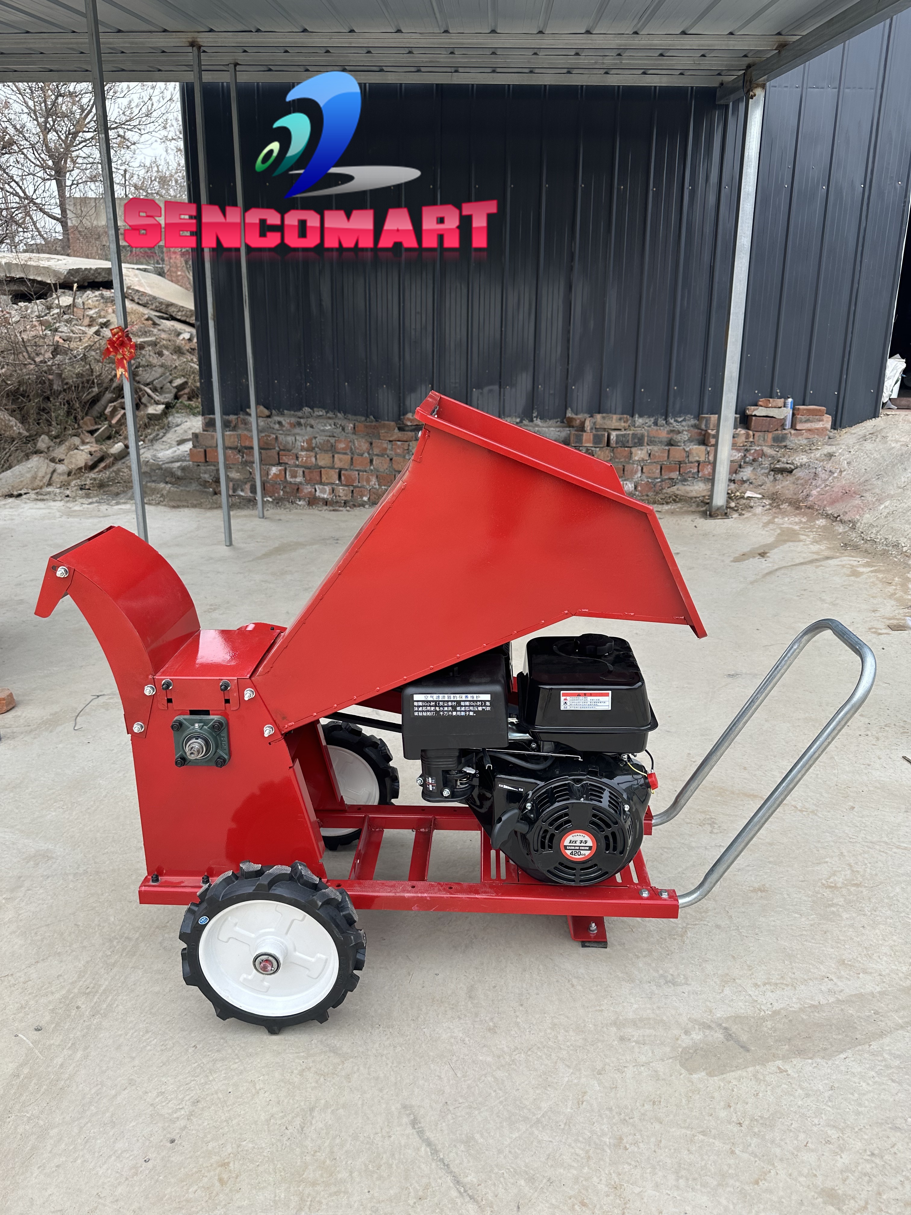 Máy Băm Cành Chạy Xăng 15HP Có Đề Ắc Quy Yama 15DA